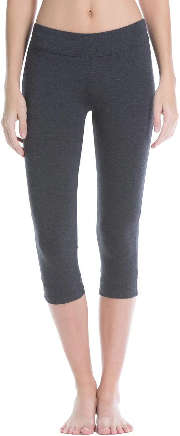 Fishers Finery Women's Ecofabric Classic Athletic Workout Yoga Capri