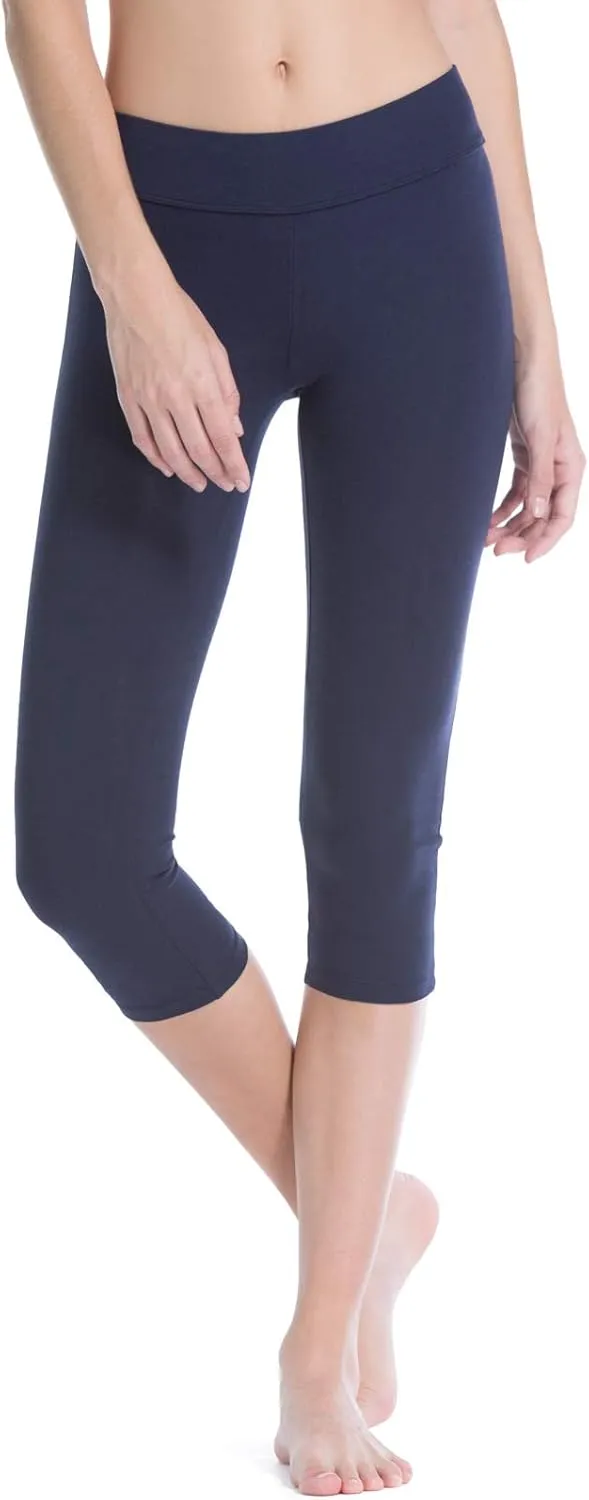Fishers Finery Women's Ecofabric Classic Athletic Workout Yoga Capri