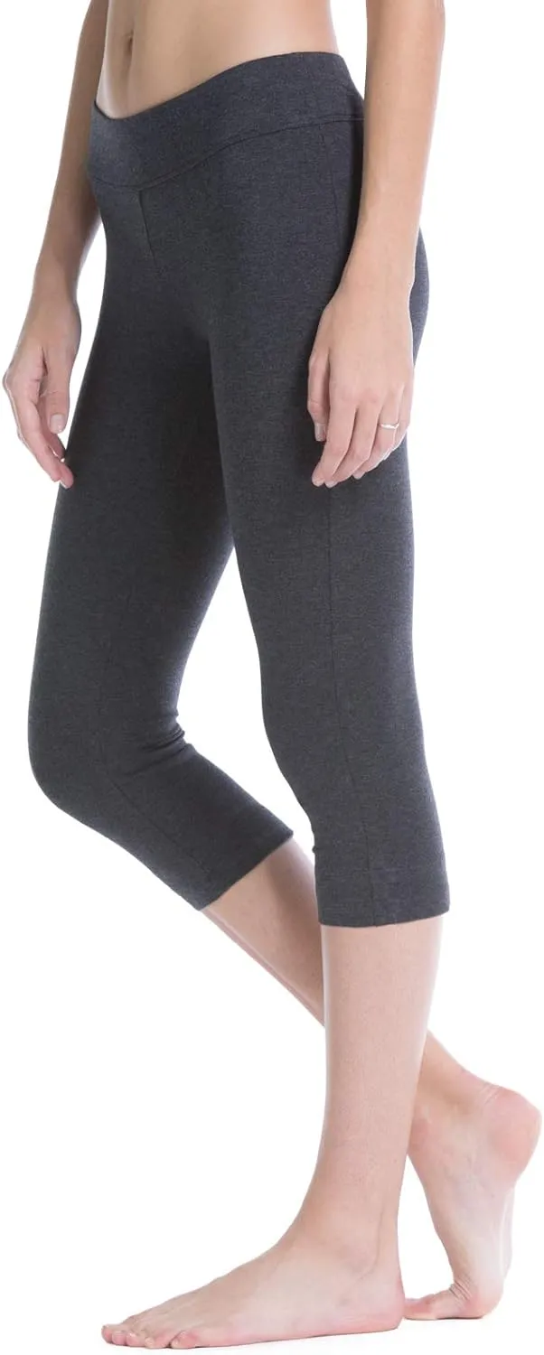 Fishers Finery Women's Ecofabric Classic Athletic Workout Yoga Capri