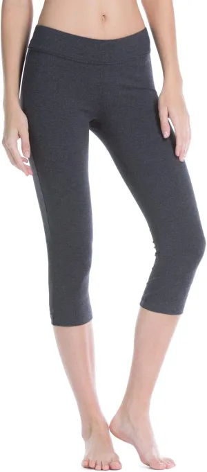 Fishers Finery Women's Ecofabric Classic Athletic Workout Yoga Capri