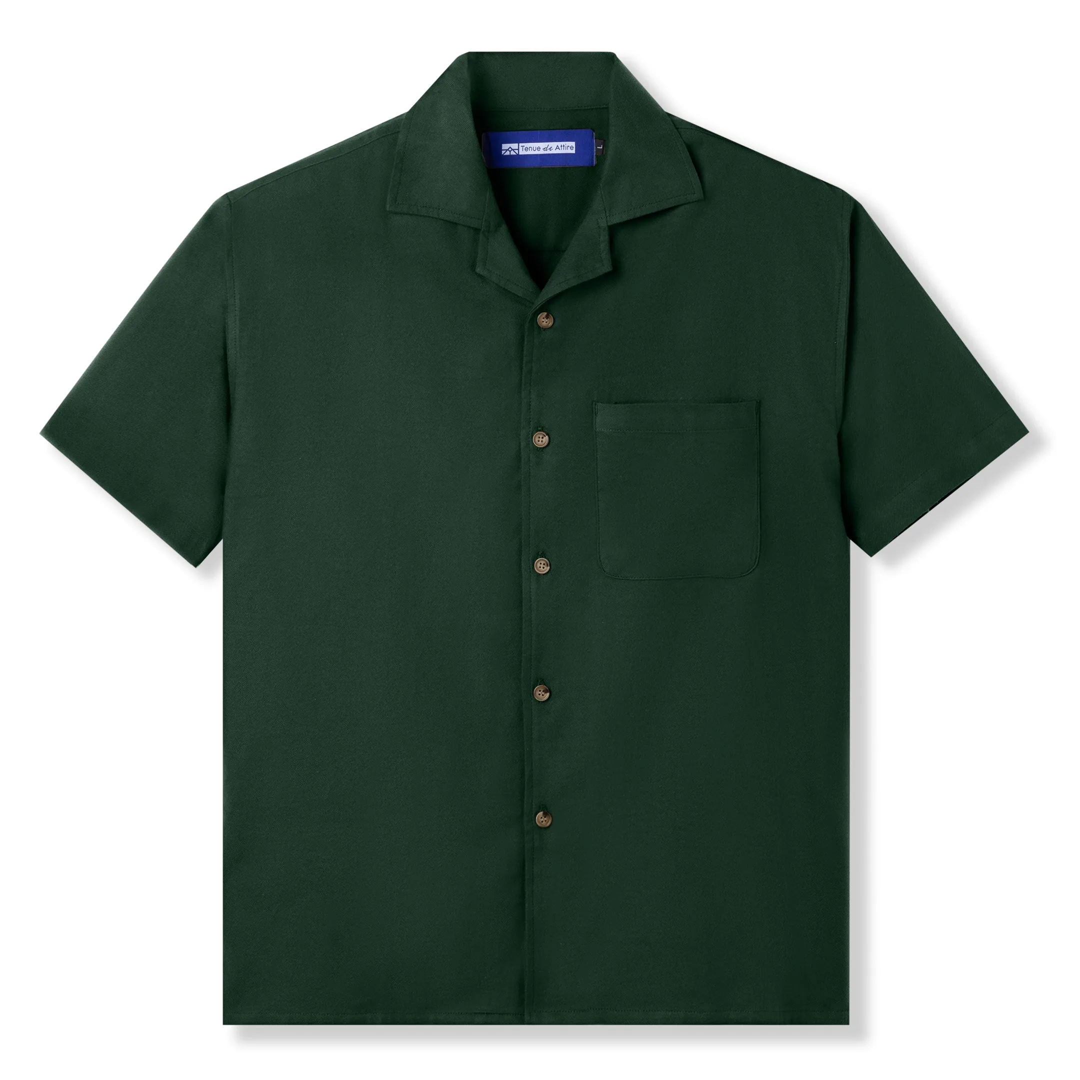 Flannel Bowling Short Sleeve Shirt - Green