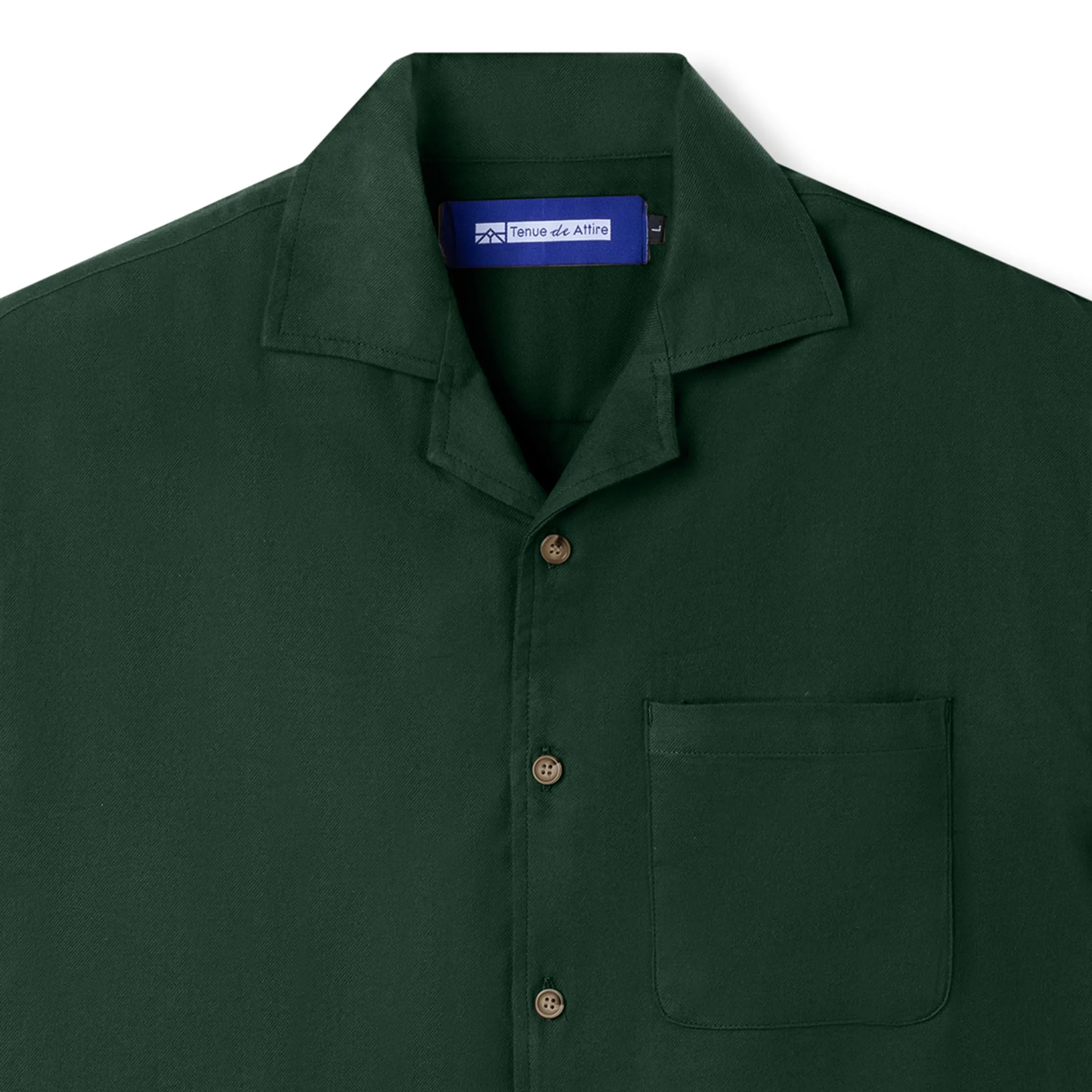 Flannel Bowling Short Sleeve Shirt - Green