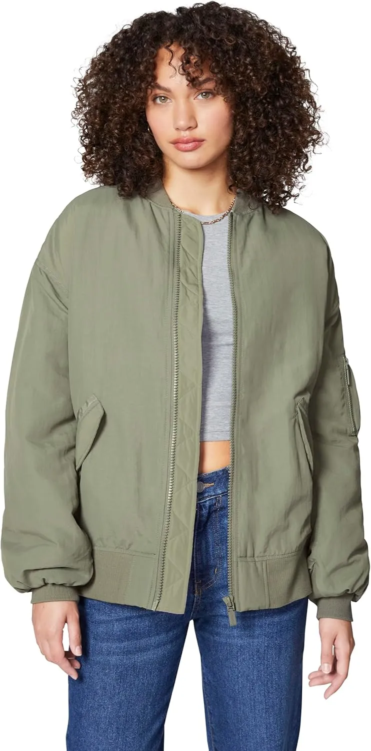 florence by mills Women's Oversized Bomber Jacket