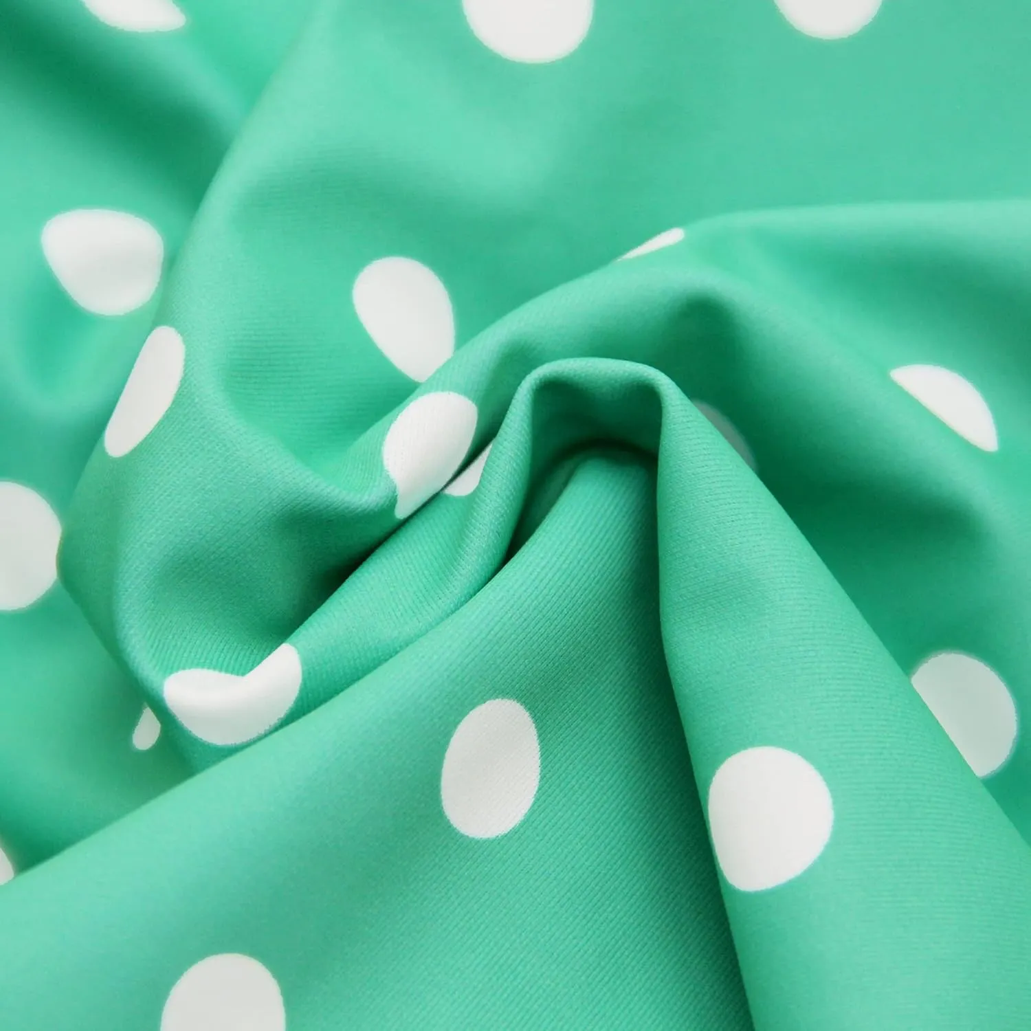 Girls Kids Bathing Suits Polka Dot Simplified/Long Sleeve Daisy Beach Sport 1-Piece Swimsuit(FBA)