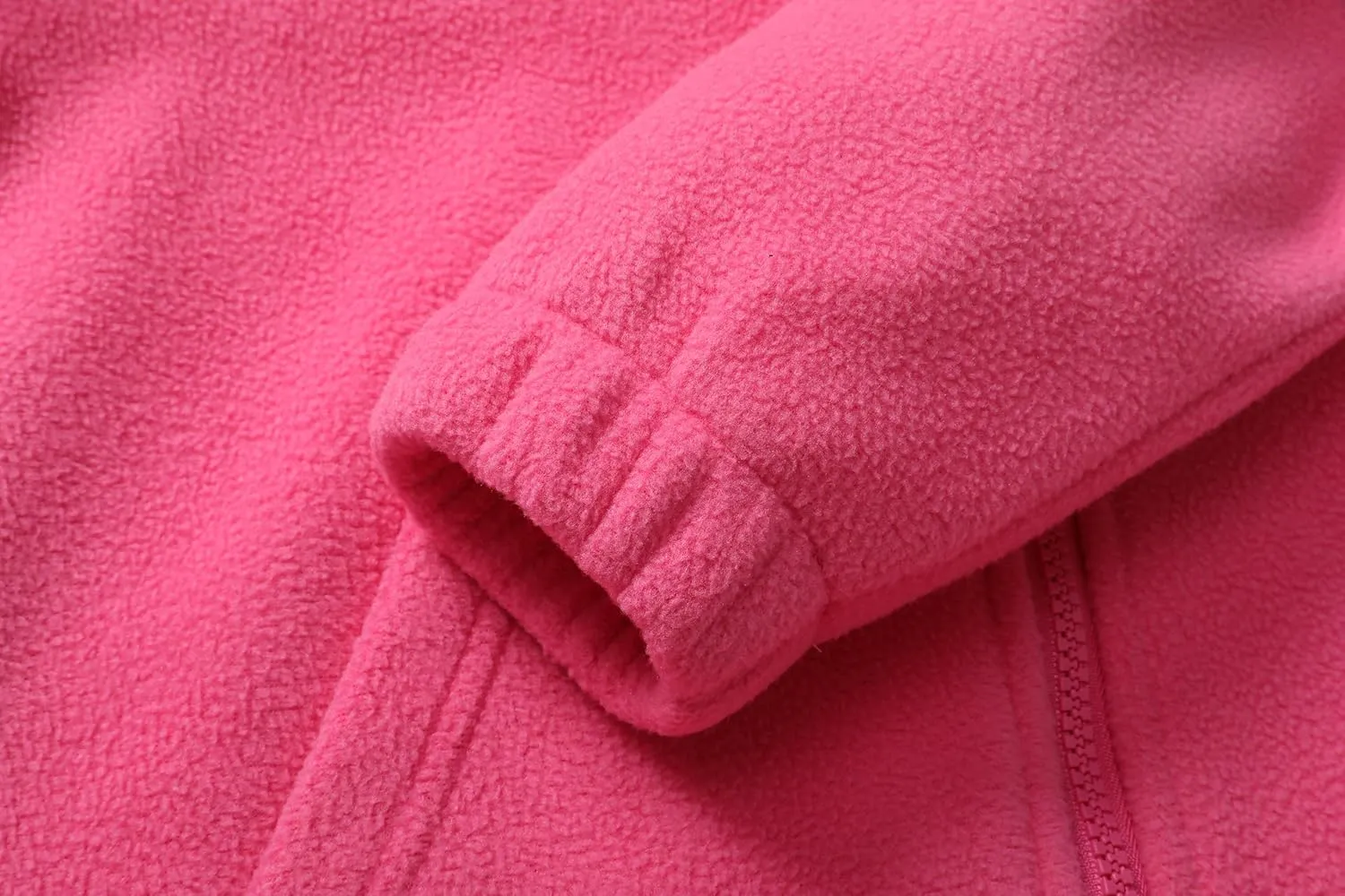 Girls Soft Brushed Fleece Full-Zip Sport Hooded Sweatshirts Kids Lightweight Outwear Jacket