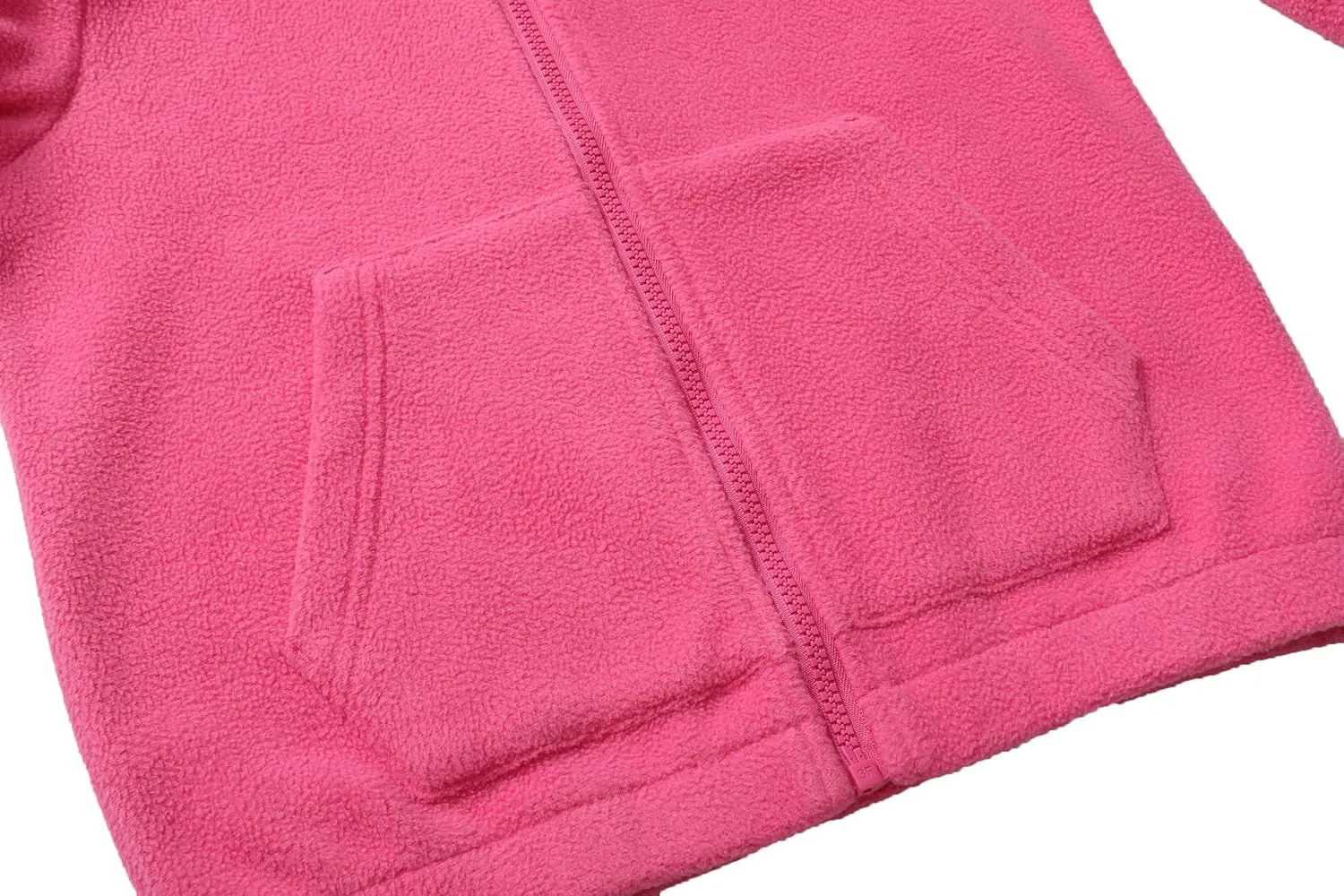 Girls Soft Brushed Fleece Full-Zip Sport Hooded Sweatshirts Kids Lightweight Outwear Jacket