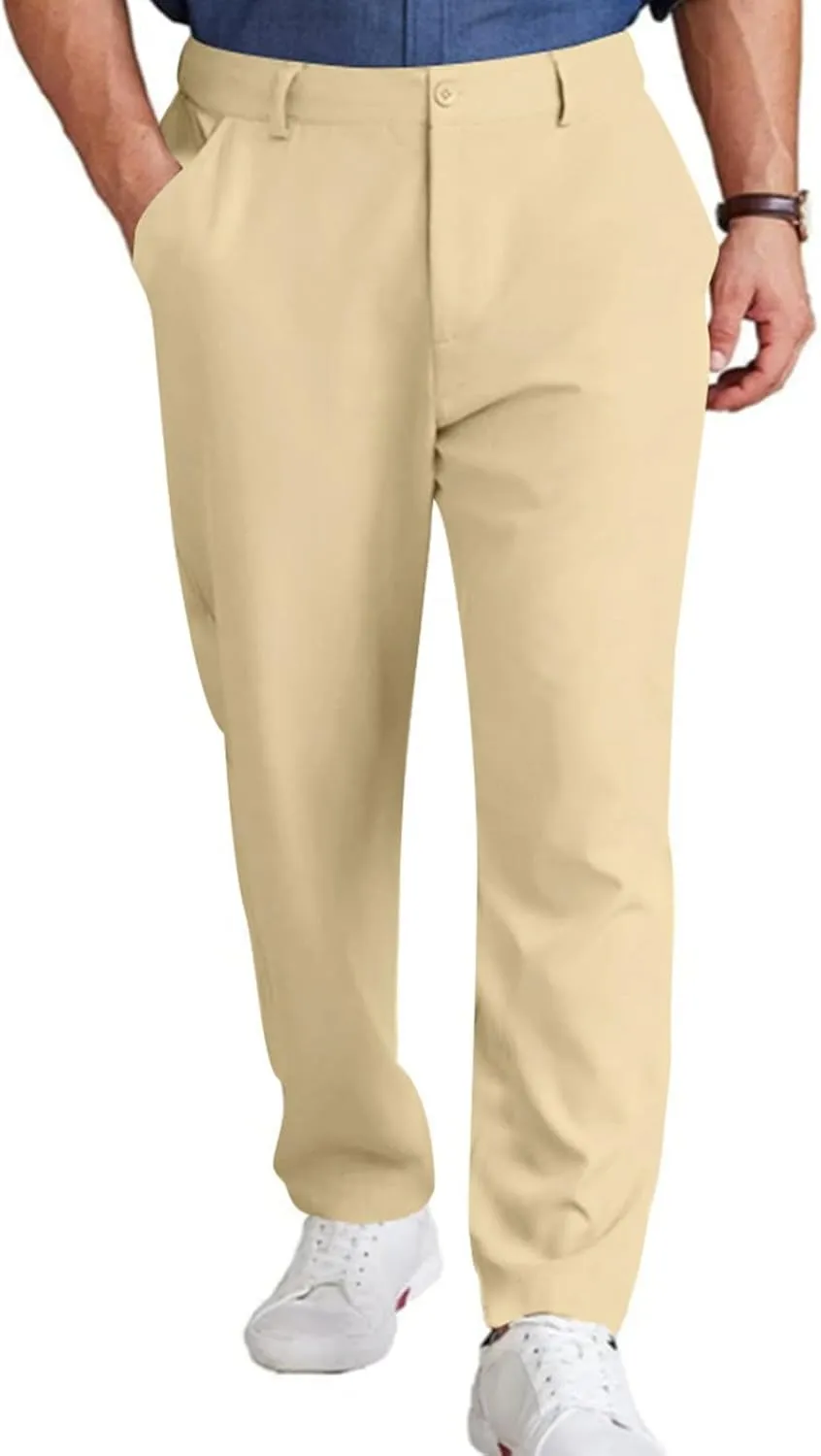 Golf Joggers for Men Lightweight Stretch Slim Fit Dress Pants Business Casual Work Golf Pants with Pockets