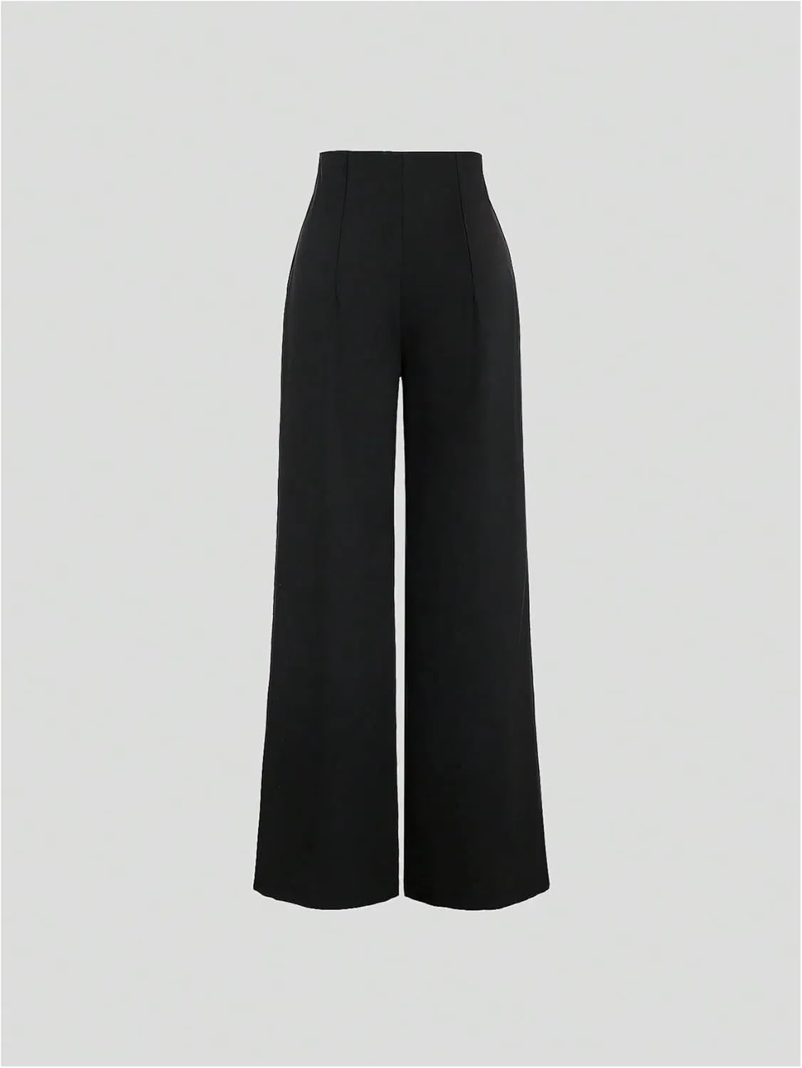 GORGLITTER Women's High Waist Dress Pants Button Up Wide Leg Long Pants