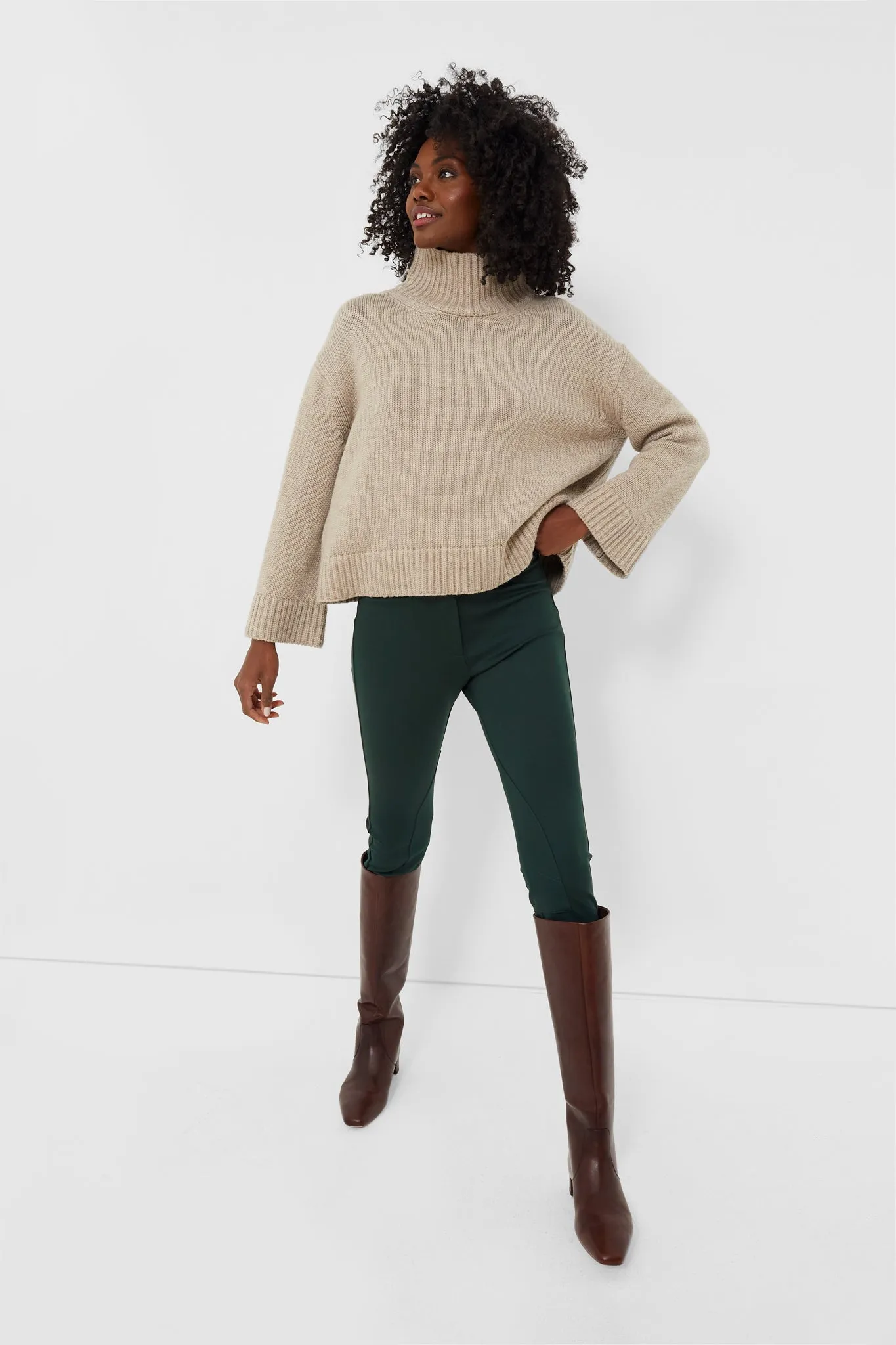Green Ponte Bridwell Riding Pants