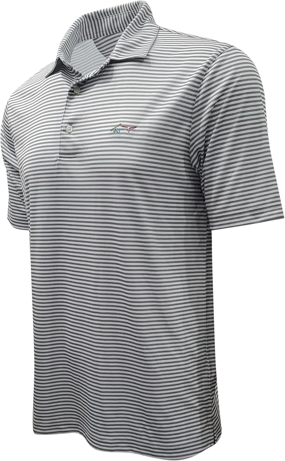 GREG NORMAN Men's ML75 Classic Bar Stripe Shark Polo