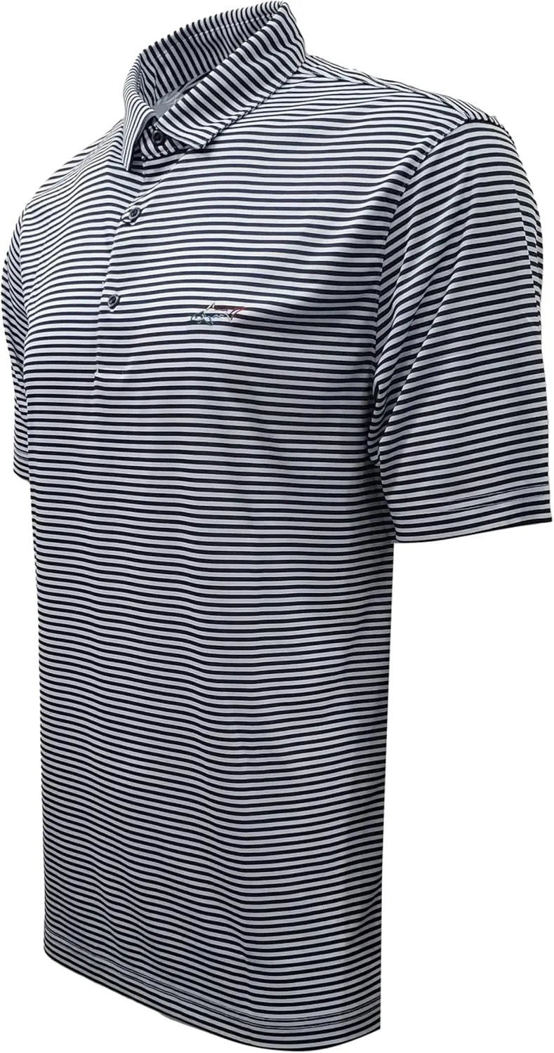 GREG NORMAN Men's ML75 Classic Bar Stripe Shark Polo