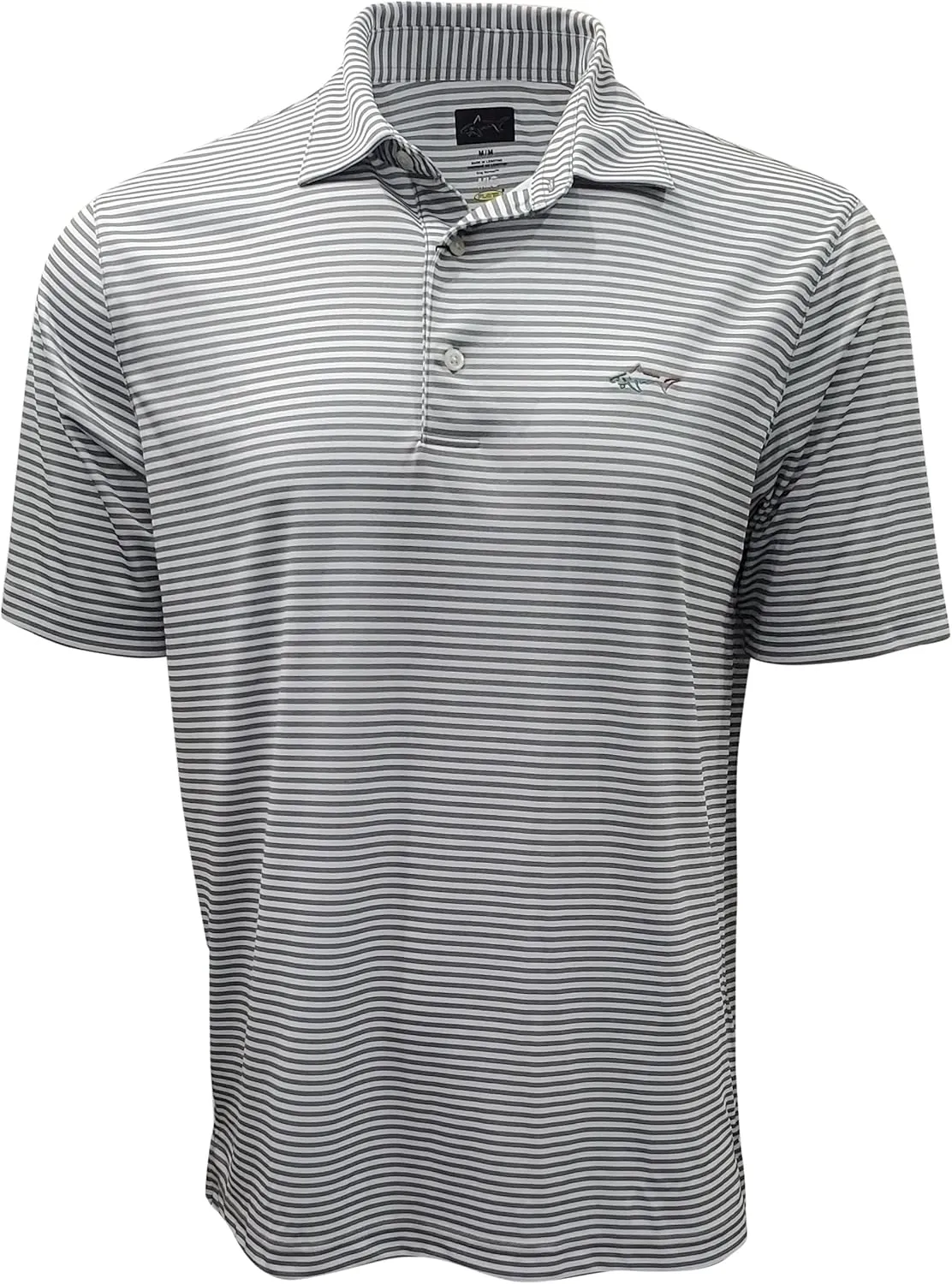 GREG NORMAN Men's ML75 Classic Bar Stripe Shark Polo
