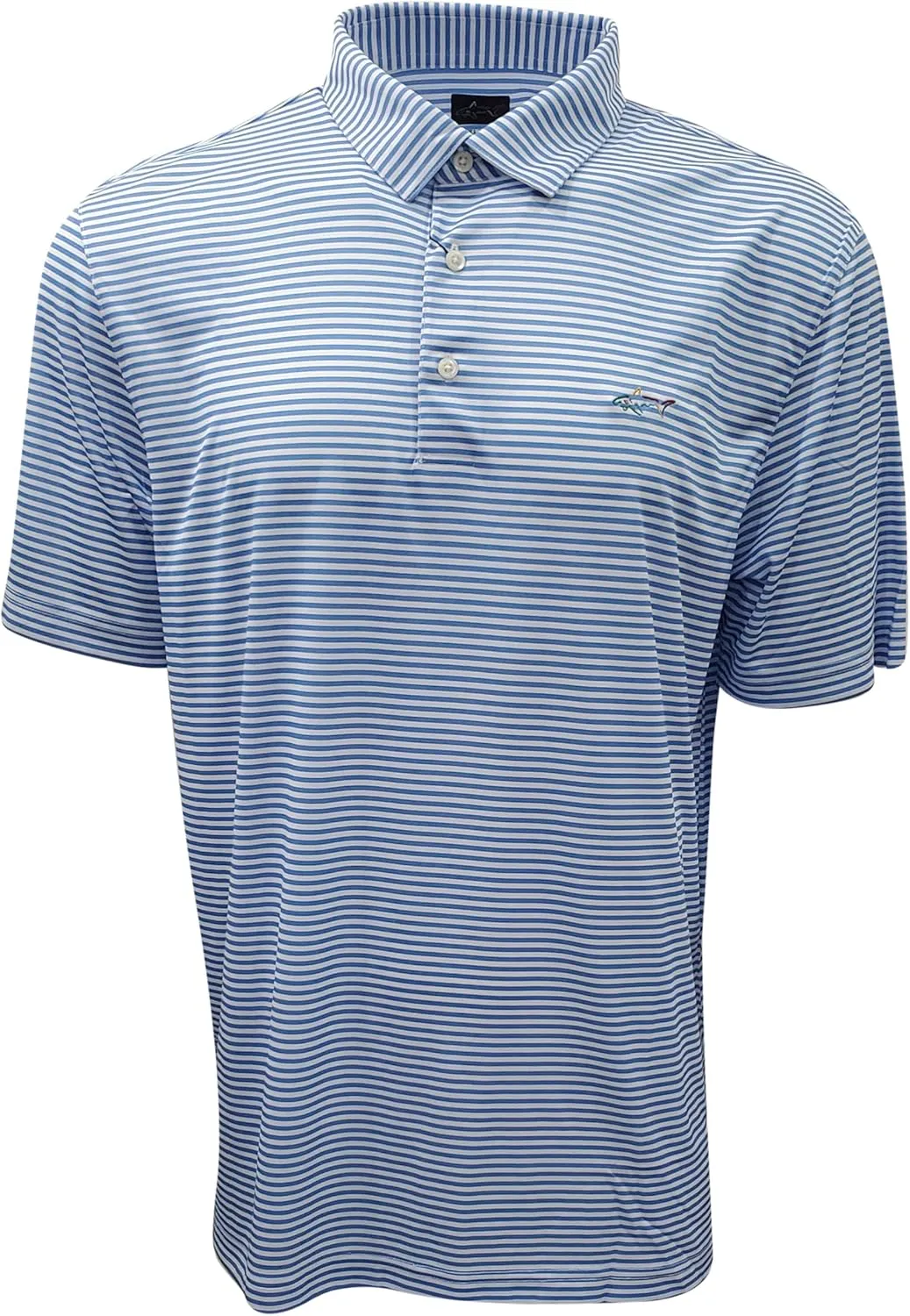 GREG NORMAN Men's ML75 Classic Bar Stripe Shark Polo
