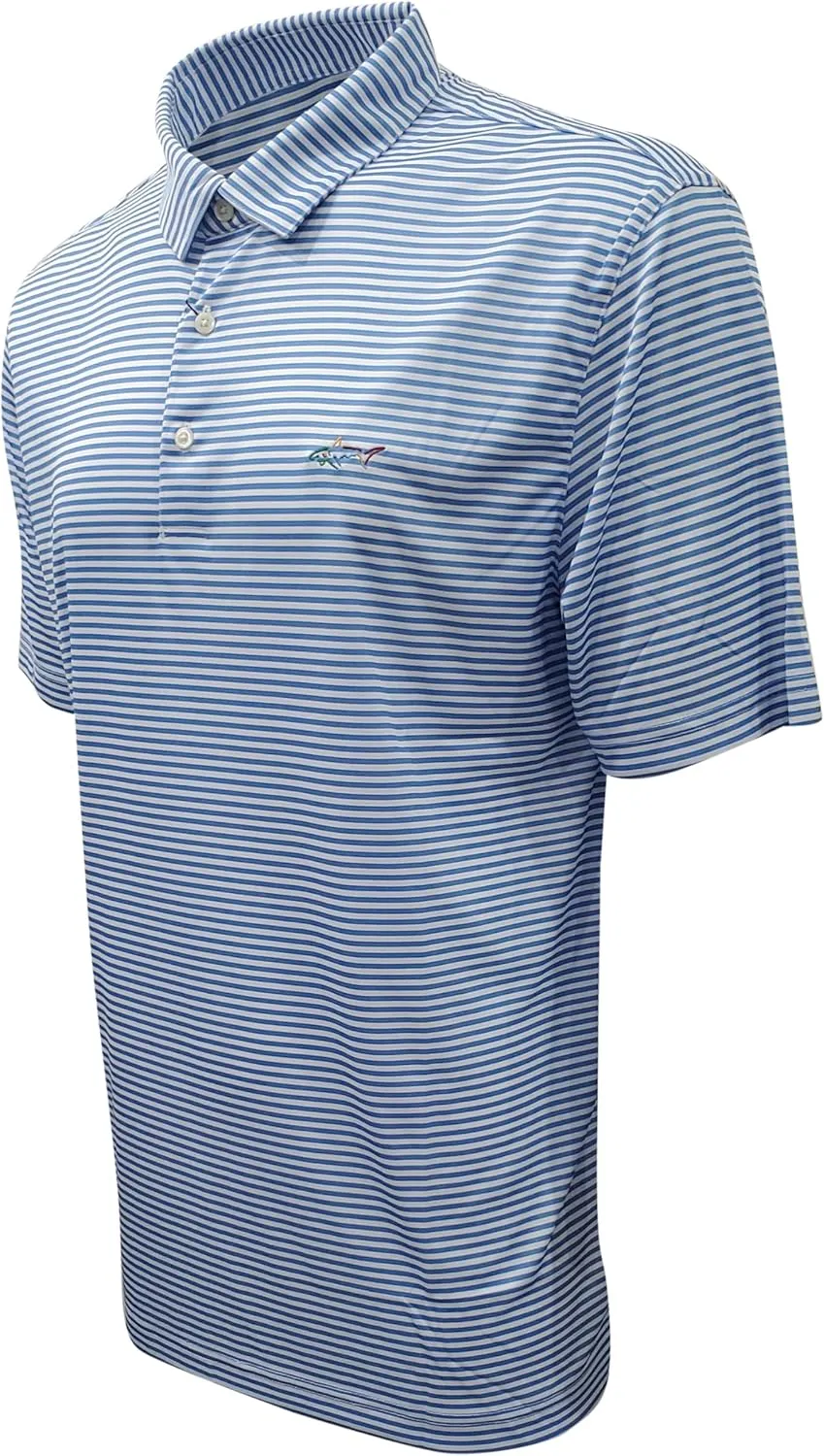 GREG NORMAN Men's ML75 Classic Bar Stripe Shark Polo