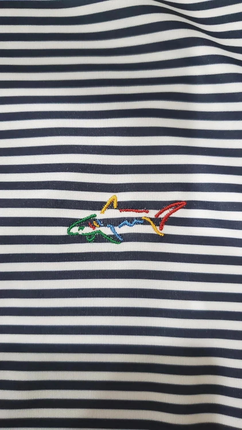 GREG NORMAN Men's ML75 Classic Bar Stripe Shark Polo