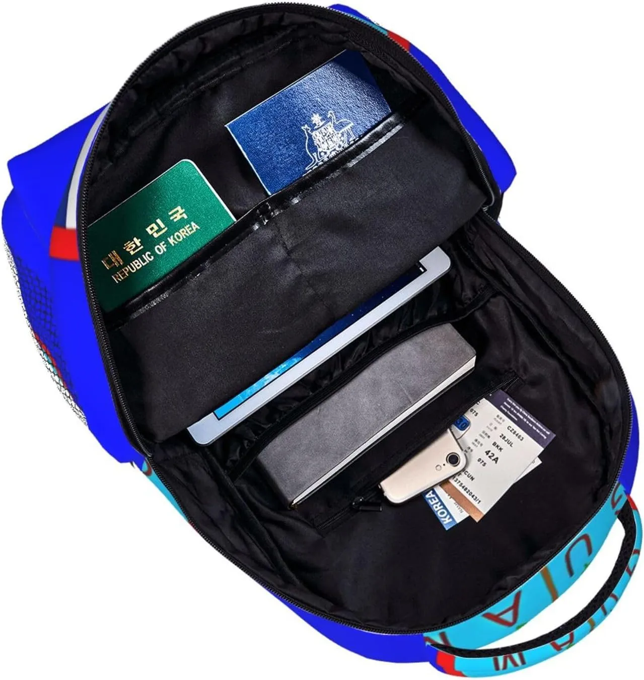 Guam Flag Backpack Casual Pack Bag Laptop Backpack With Side Pocket Front Zipper Pocket Bookpack Travel Daypack Picnic Rucksack