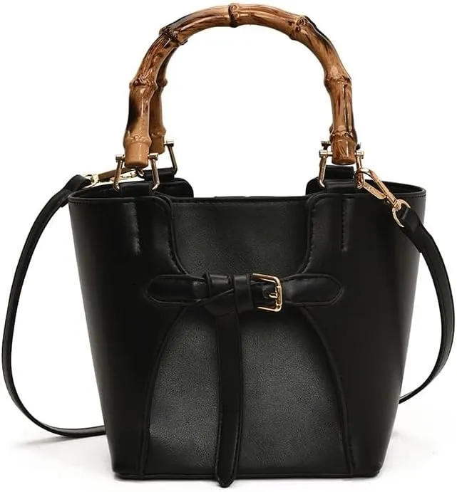 Handbags Bucket Bag Shoulder Crossbody Bag good Belt Buckle PU Inner Pouch