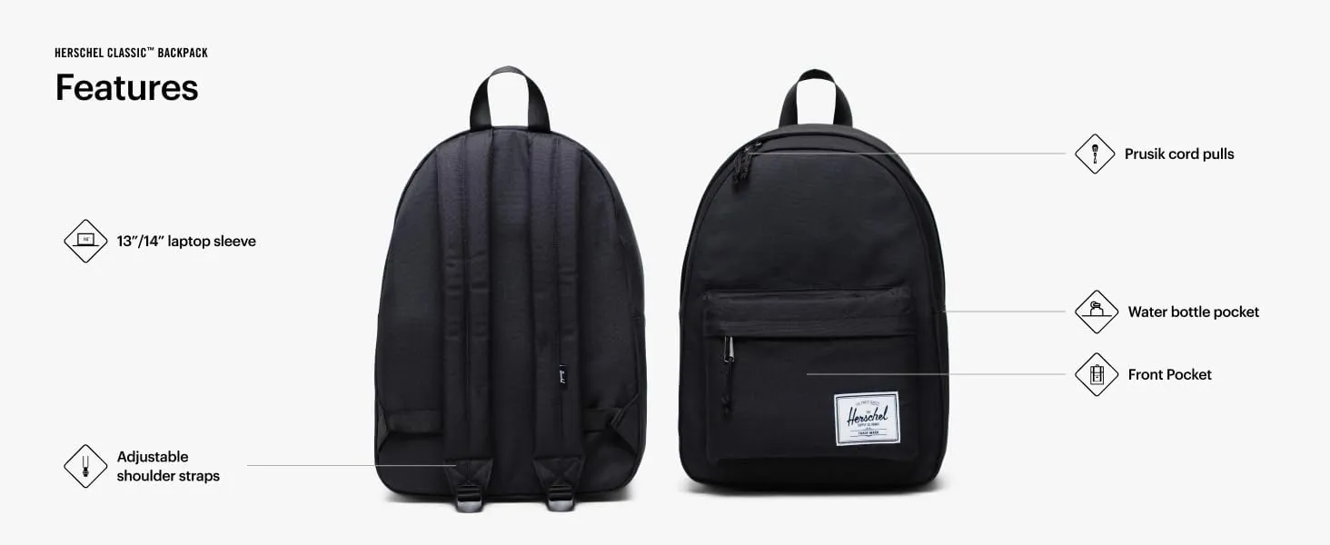 Herschel Supply Co. Classic Backpack, Ash Rose, One Size