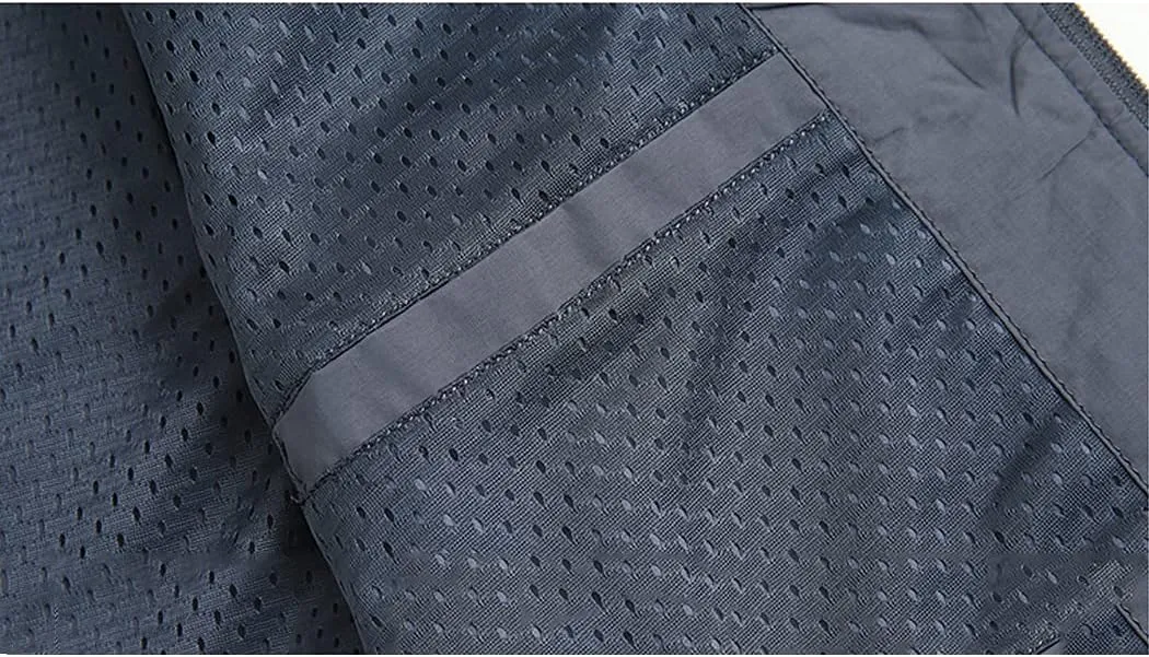 Hixiaohe Men's Casual Lightweight Outdoor Vest Work Fish Photo Travel Golf Vest Zip up Sleeveless Jacket with Pockets