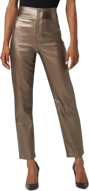 HUE Women's Coated Cigarette Pull on Pant