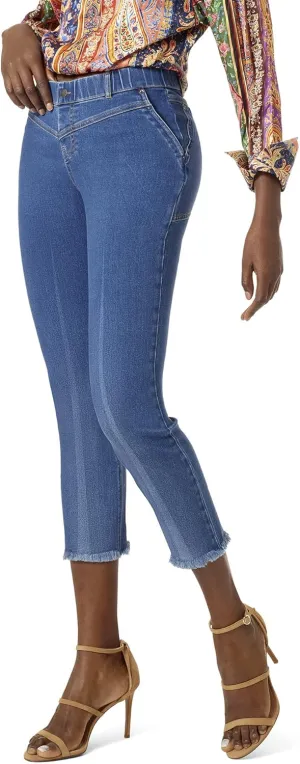 HUE Women's Denim Cropped Straight Legging