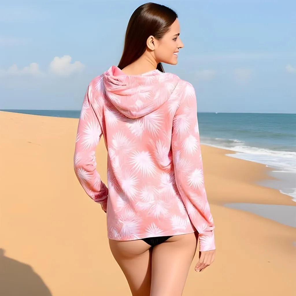 INGEAR Womens Long Sleeve Hoodie Workout Tops, Dry Fit Hiking Shirts, Rushguard Long Sleeve Swim Suit for Women Size S-XXL