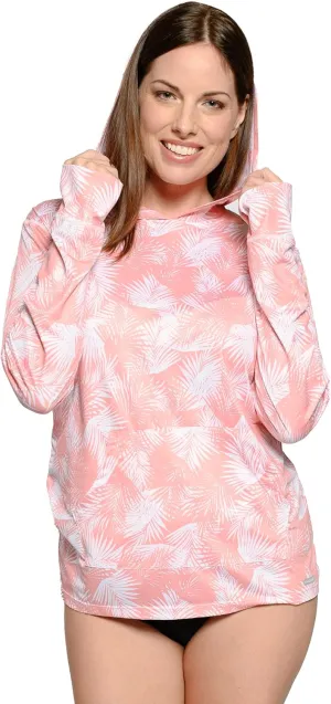 INGEAR Womens Long Sleeve Hoodie Workout Tops, Dry Fit Hiking Shirts, Rushguard Long Sleeve Swim Suit for Women Size S-XXL