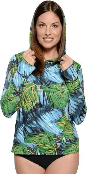 INGEAR Womens Long Sleeve Hoodie Workout Tops, Dry Fit Hiking Shirts, Rushguard Long Sleeve Swim Suit for Women Size S-XXL