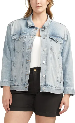 JAG Women's Plus Size Kiara Classic Denim Jacket