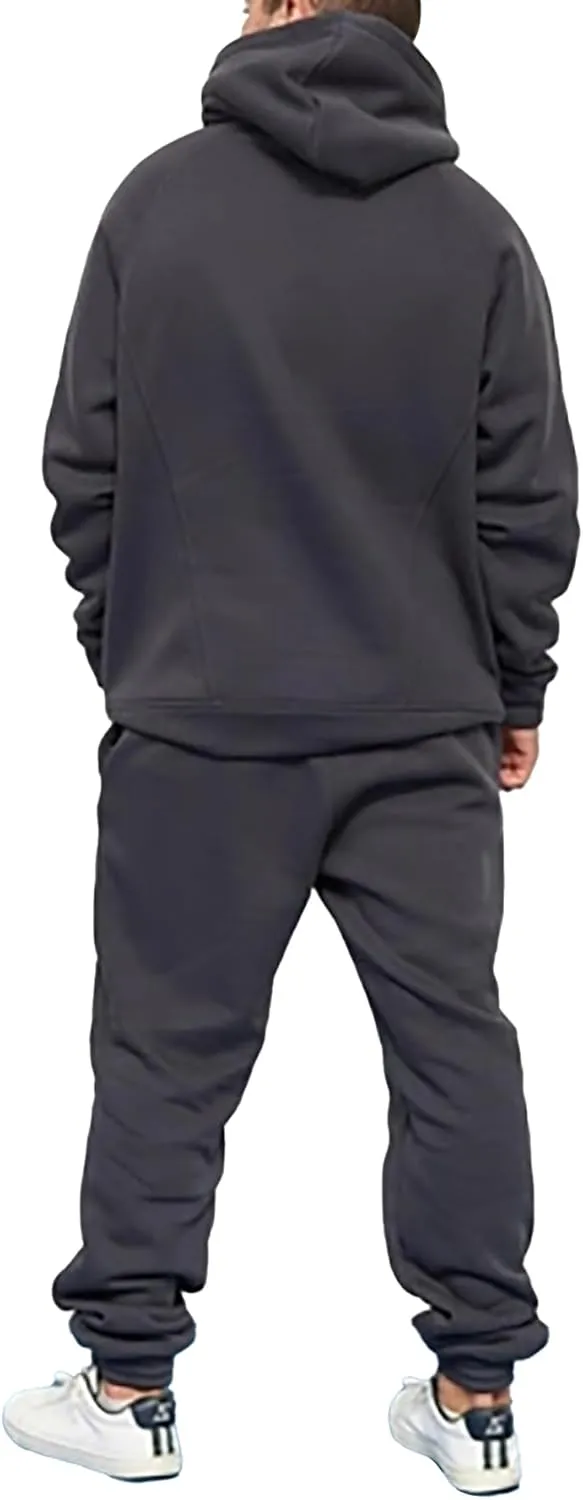 JIHUILAI Track Suits For Men 2 Piece Hoodies With Sweatpants Sets Casual Running Jogging Sport Suit Sets S-3XL