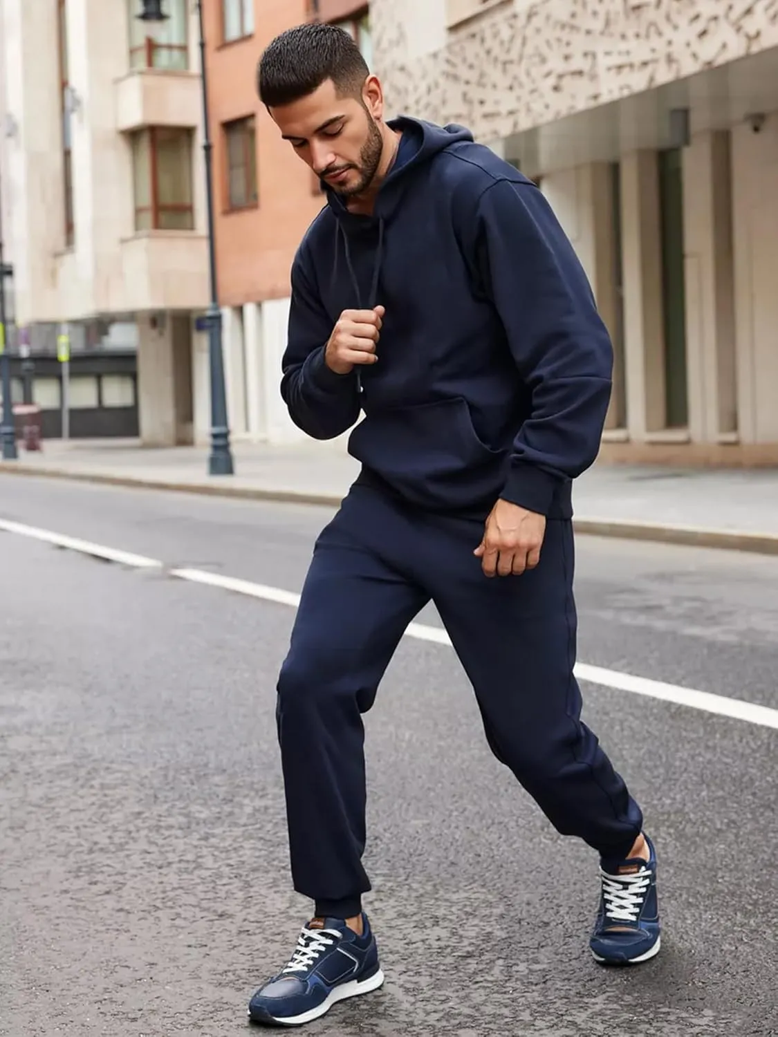 JIHUILAI Track Suits For Men 2 Piece Hoodies With Sweatpants Sets Casual Running Jogging Sport Suit Sets S-3XL