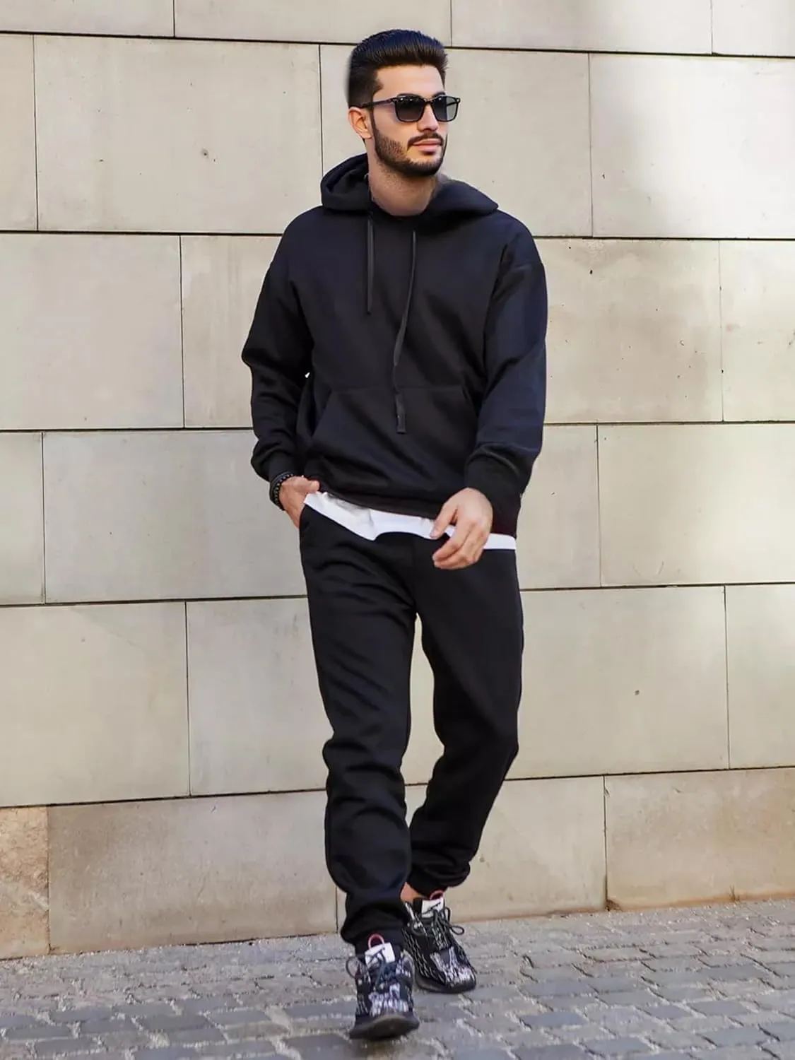 JIHUILAI Track Suits For Men 2 Piece Hoodies With Sweatpants Sets Casual Running Jogging Sport Suit Sets S-3XL