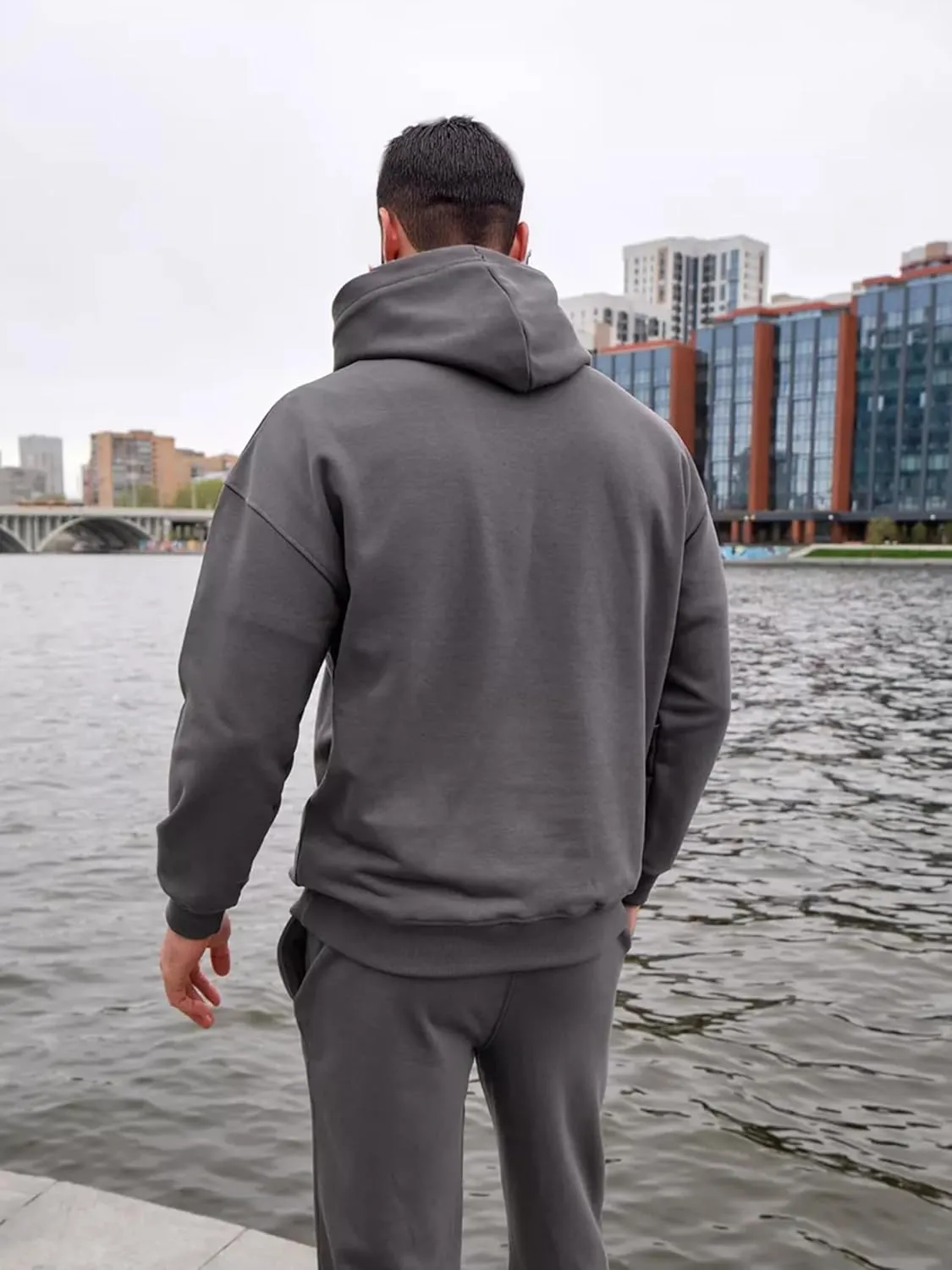 JIHUILAI Track Suits For Men 2 Piece Hoodies With Sweatpants Sets Casual Running Jogging Sport Suit Sets S-3XL