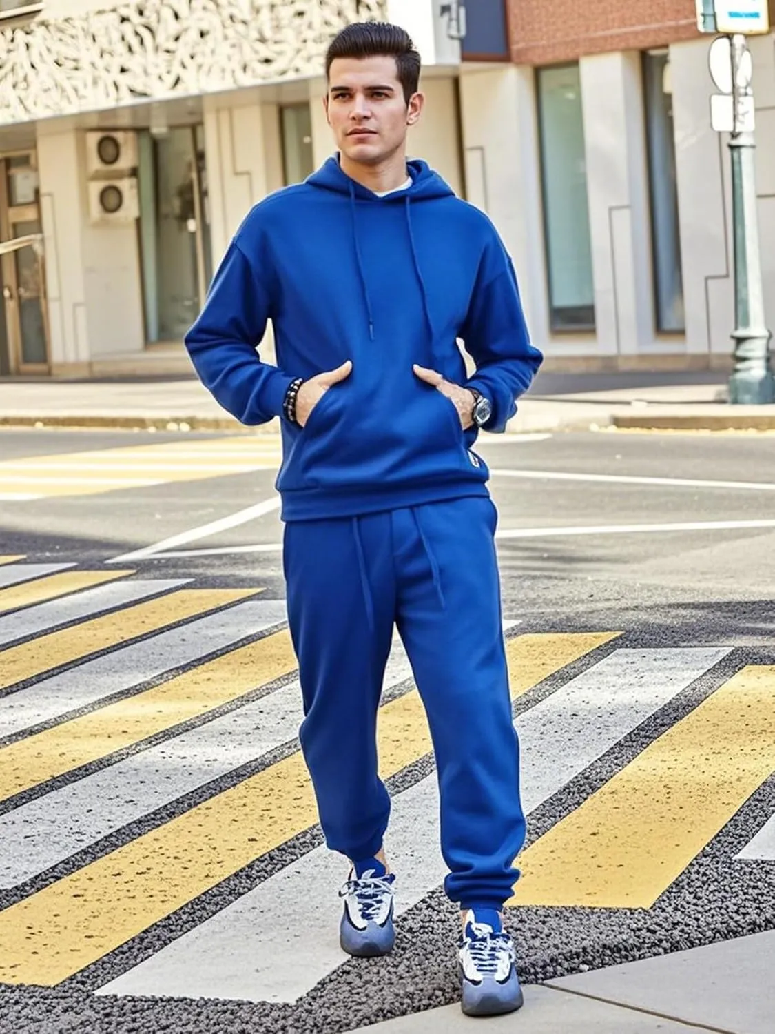 JIHUILAI Track Suits For Men 2 Piece Hoodies With Sweatpants Sets Casual Running Jogging Sport Suit Sets S-3XL