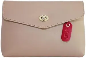 JMO Vegan Leather Cosmetic Bag For Purse- Make up bag for Women (Sage Green)