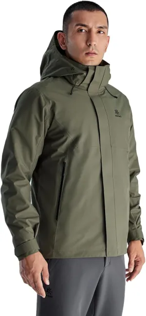 KAILAS Men's Ski Jacket Winter Coat Waterproof 3 in 1 Ski Jacket Windproof Snow Jacket Puffer Coat Down Fleece Lined