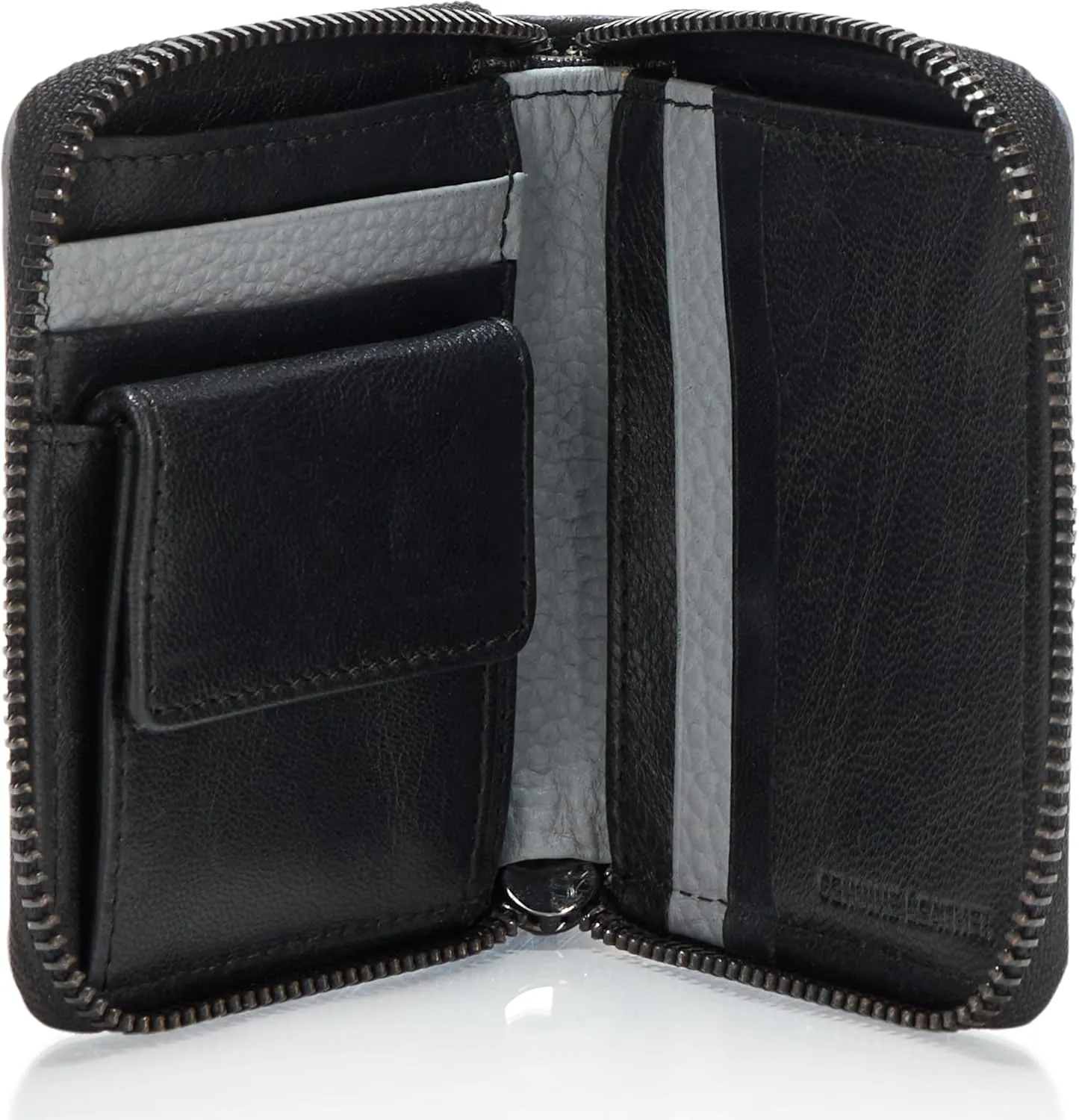 Karl Lagerfeld Paris Men's Leather Zip Around Wallet