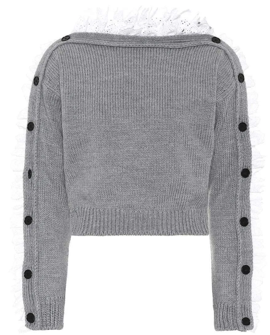 Lace Trim Sweater