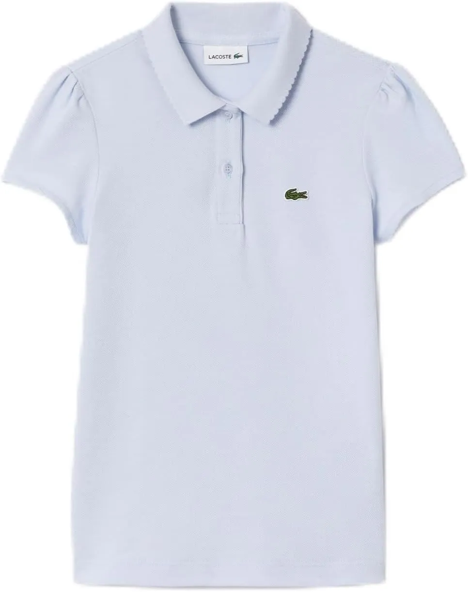 Lacoste Girls' Classic Short Sleeve Piqu Polo Shirt