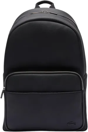 Lacoste Men's Classic Laptop Pocket Backpack, Black, One Size