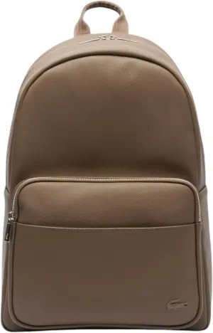 Lacoste Mens Classic Laptop Pocket Backpack, Brown, One Size