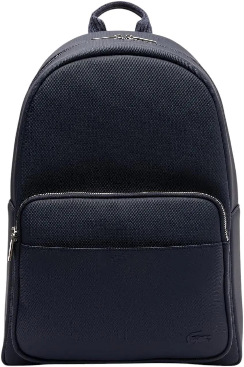 Lacoste Men's Classic Laptop Pocket Backpack, Midnight Blue, One Size