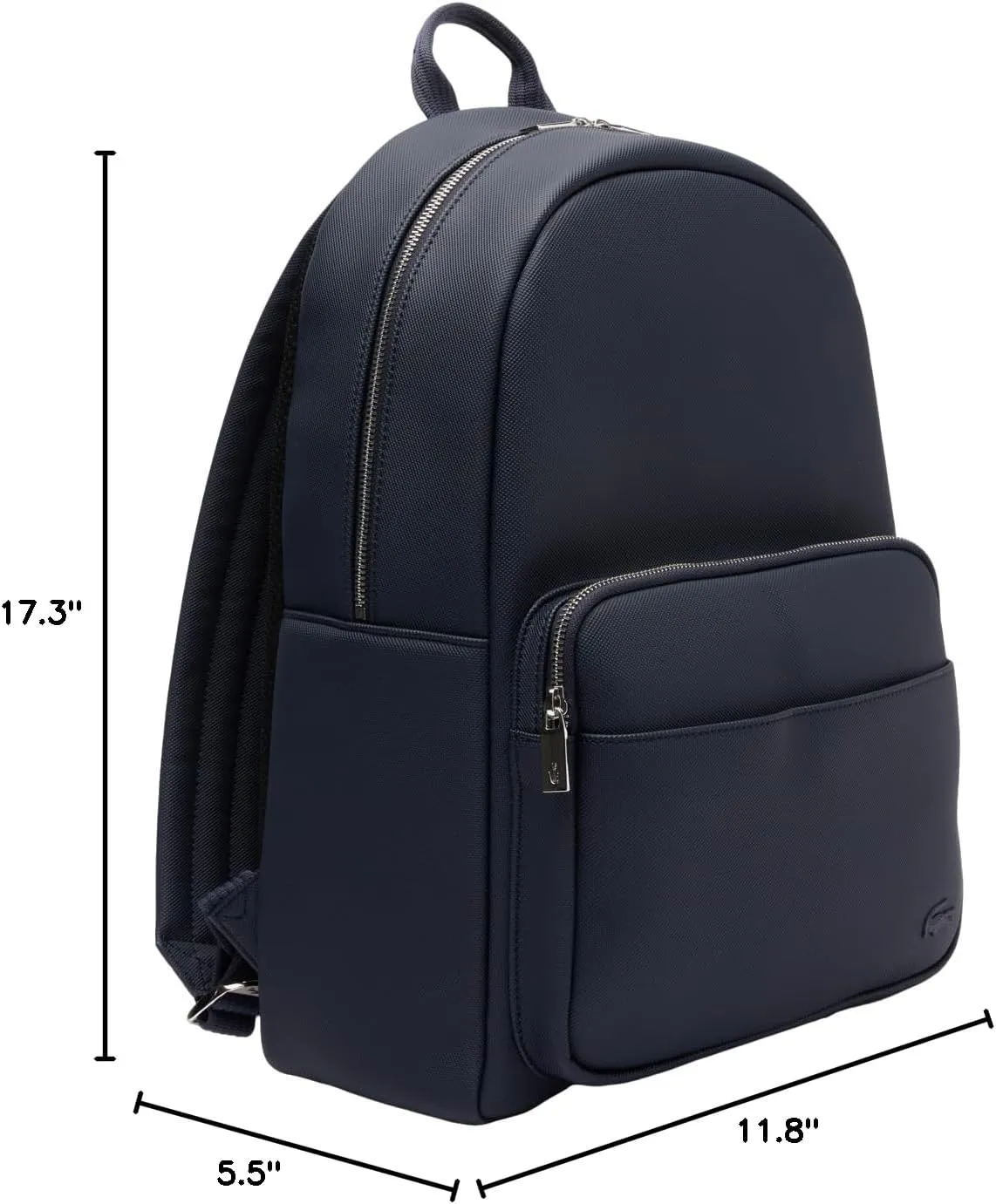Lacoste Men's Classic Laptop Pocket Backpack, Midnight Blue, One Size