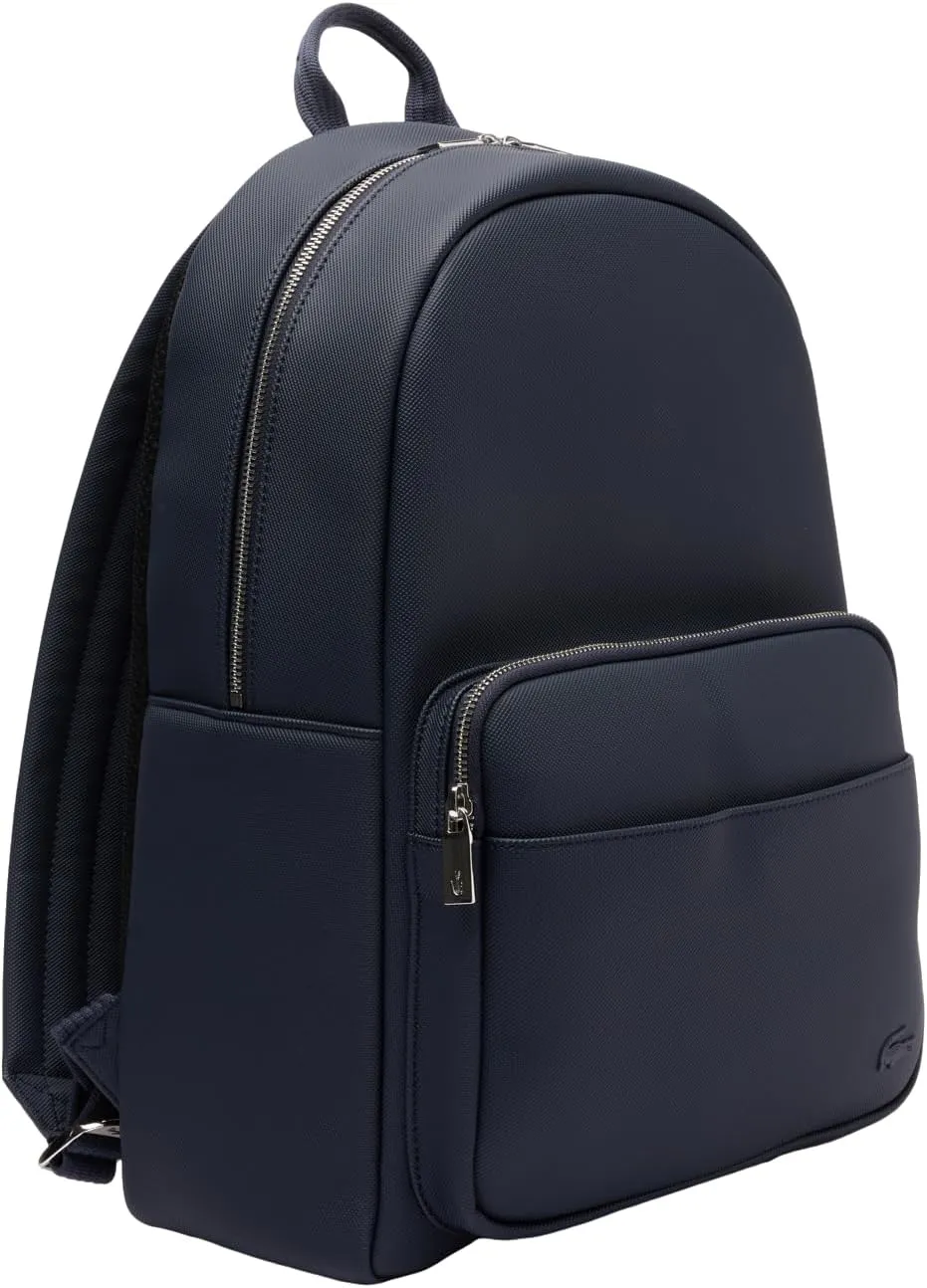 Lacoste Men's Classic Laptop Pocket Backpack, Midnight Blue, One Size