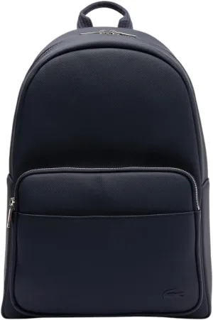 Lacoste Men's Classic Laptop Pocket Backpack, Midnight Blue, One Size