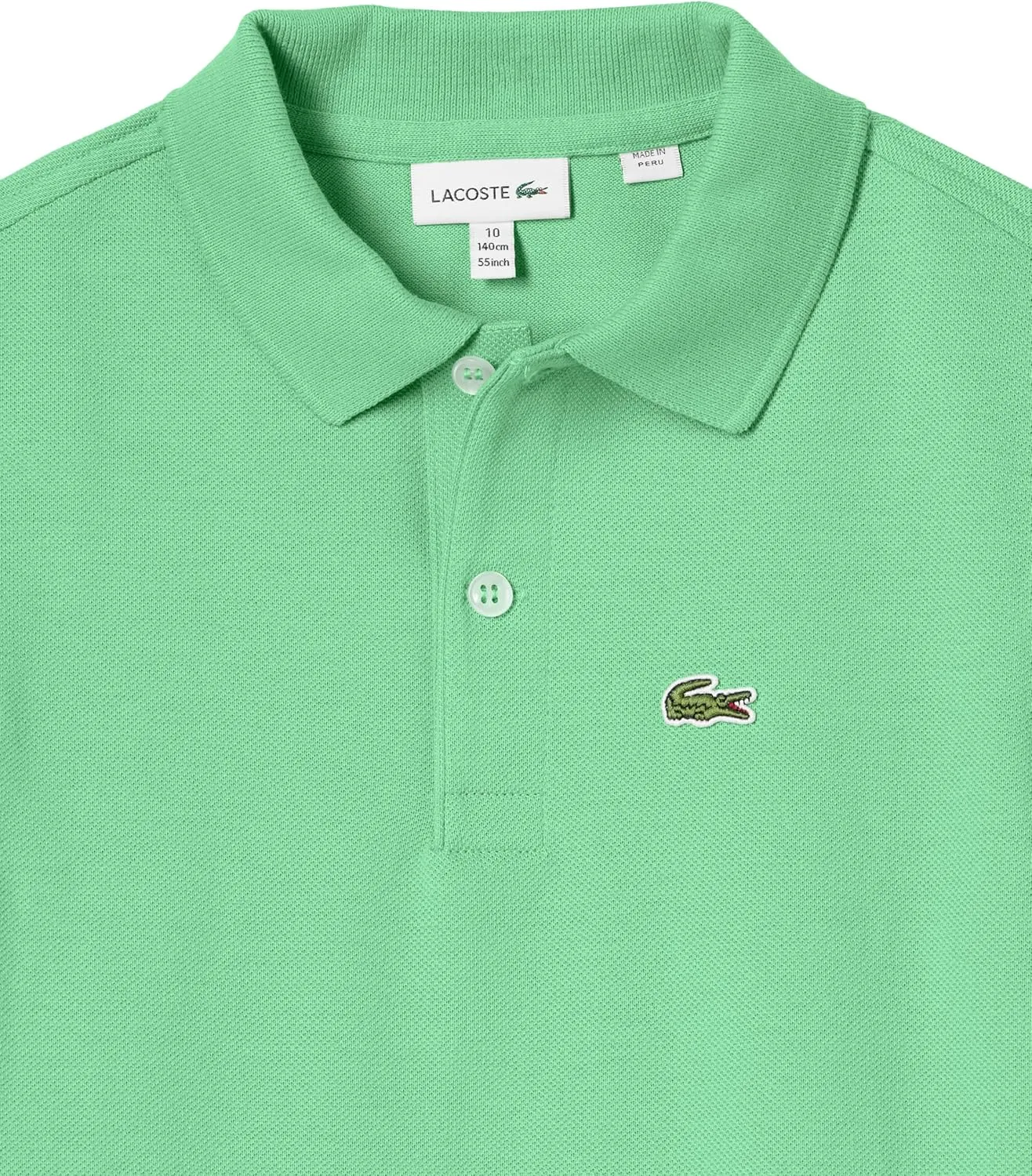 Lacoste Unisex child Kids Short Sleeve Classic Pique Polo