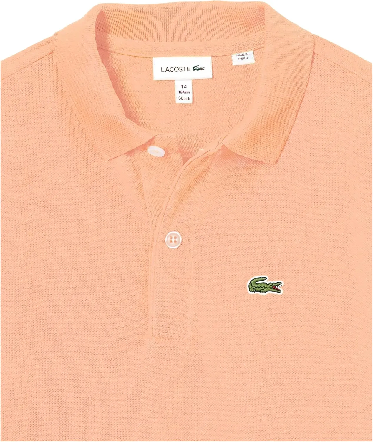 Lacoste Unisex child Kids Short Sleeve Classic Pique Polo