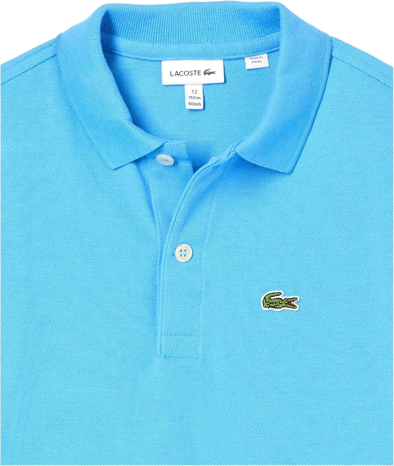 Lacoste Unisex child Kids Short Sleeve Classic Pique Polo