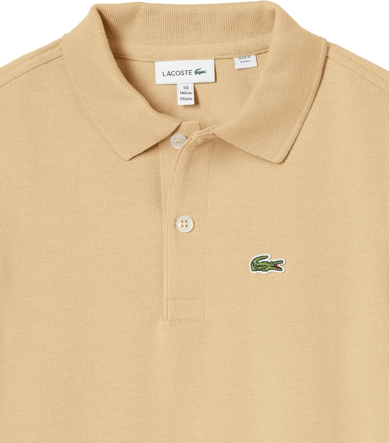 Lacoste Unisex child Kids Short Sleeve Classic Pique Polo