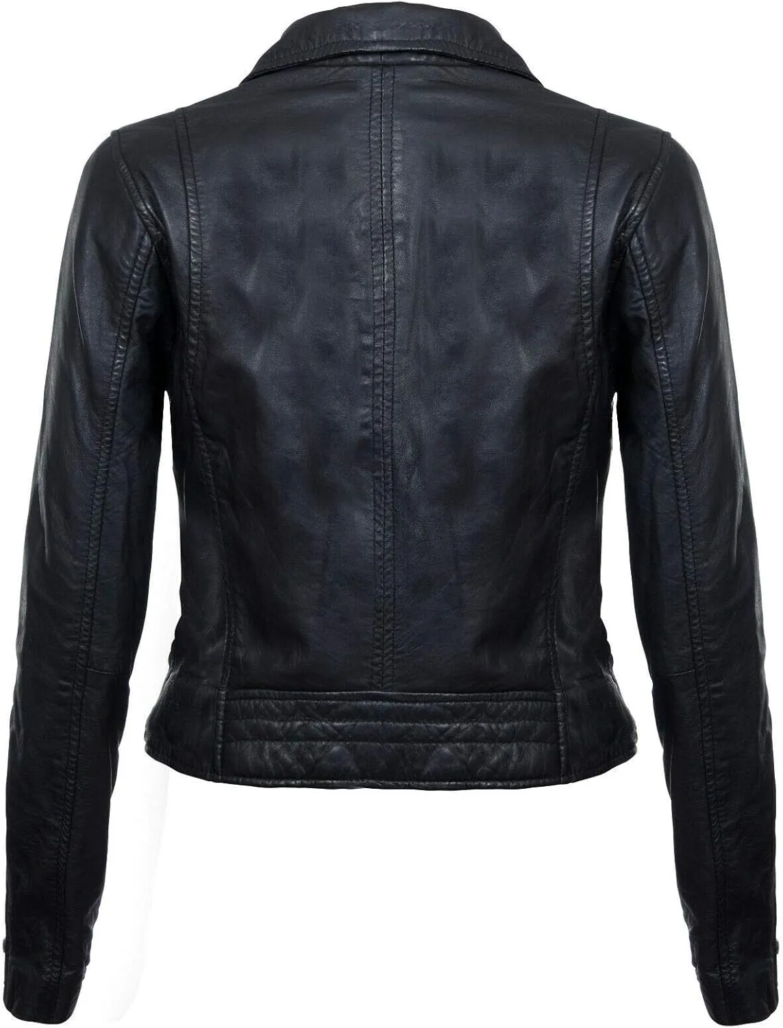 Ladies Leather Jacket Classic Biker Style Real Leather Womens Jacket